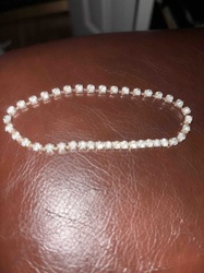 Diamond or Cubic Zirconia Line Bracelet