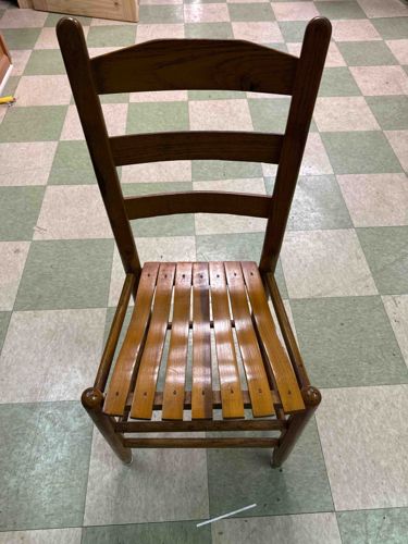Ladder-back Slat Seat Chair