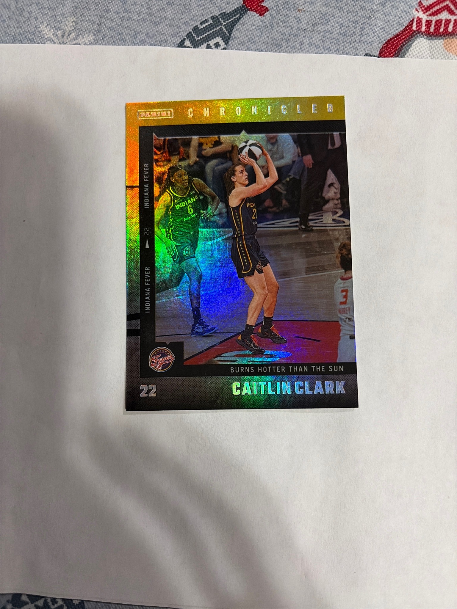 Submitted photo of Caitlin Clark Panini Chronicles Trading Card (not authenticated)