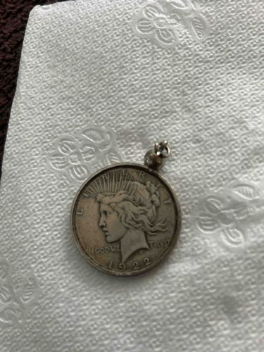 1922 Peace Silver Dollar Pendant