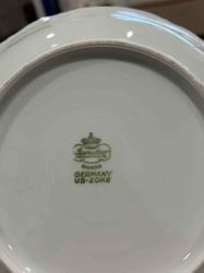 Bareuther Bavaria US-Zone Porcelain Plate