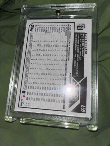 Luis Liberato 2023/2024 Topps Baseball Card (Card No. 659)