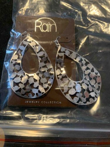 Rain Jewelry Collection Silver-Tone Openwork Teardrop Earrings