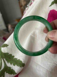 Green Jadeite Bangle Bracelet