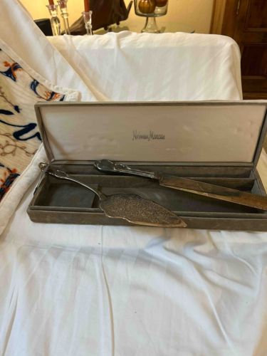 Silver-Plated Cake Knife and Server Set by Neiman Marcus