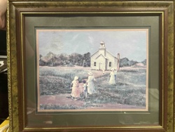 Framed Print: Ann Mount's 'Going to Church'