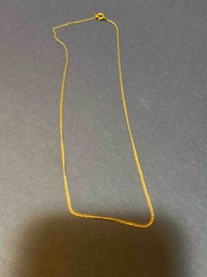 14k Gold Curb Chain Necklace