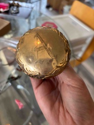 Engraved Monogrammed Cane/Walking Stick Pommel
