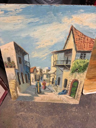 Street Scene Oil Painting