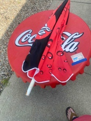 Coca-Cola Branded Beach Umbrella
