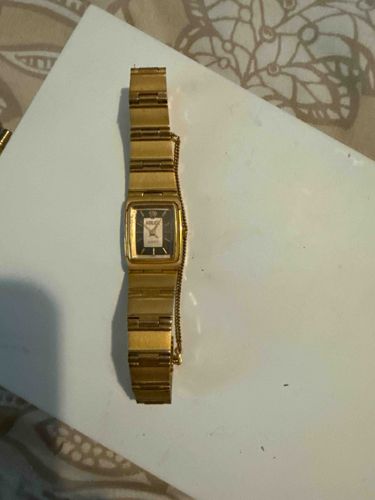 Vintage Gold Tone Square Dial Wristwatch