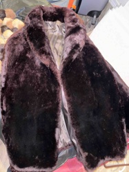 Dark Brown Real Fur Coat or Stole