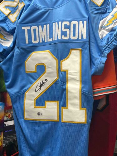 Autographed LaDainian Tomlinson San Diego Chargers Powder Blue Jersey