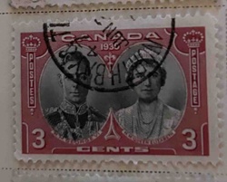 1935 Canada George V and Queen Mary 'Silver Jubilee' Three Cents Postage Stamp