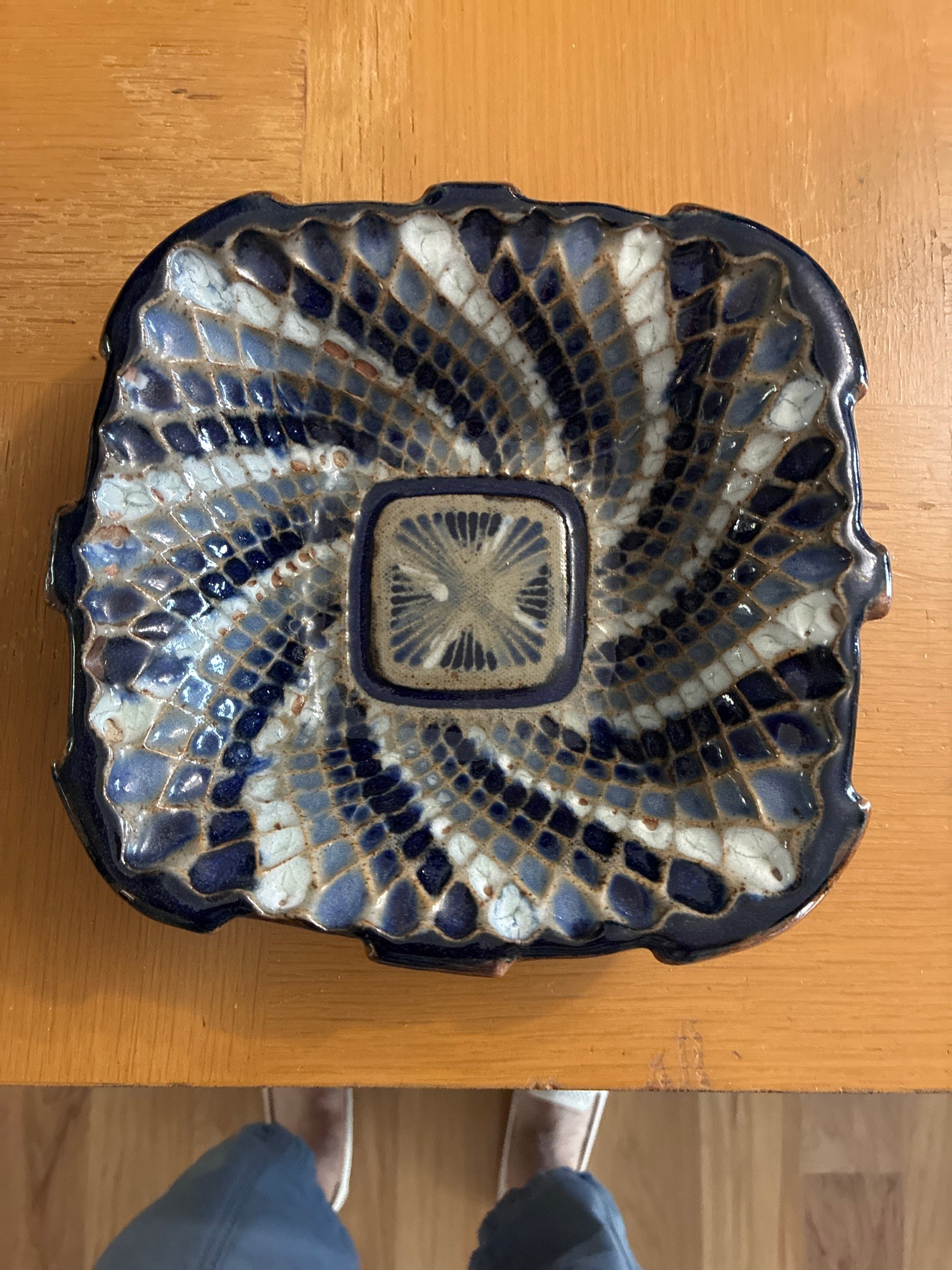 Submitted photo of Ceramic decorative bowl, attributed to Jepson (not authenticated)