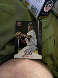 Panini USA Baseball Anfernee Grier Collegiate Trading Card
