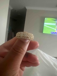 Multi-Row Pave Diamond Band Ring