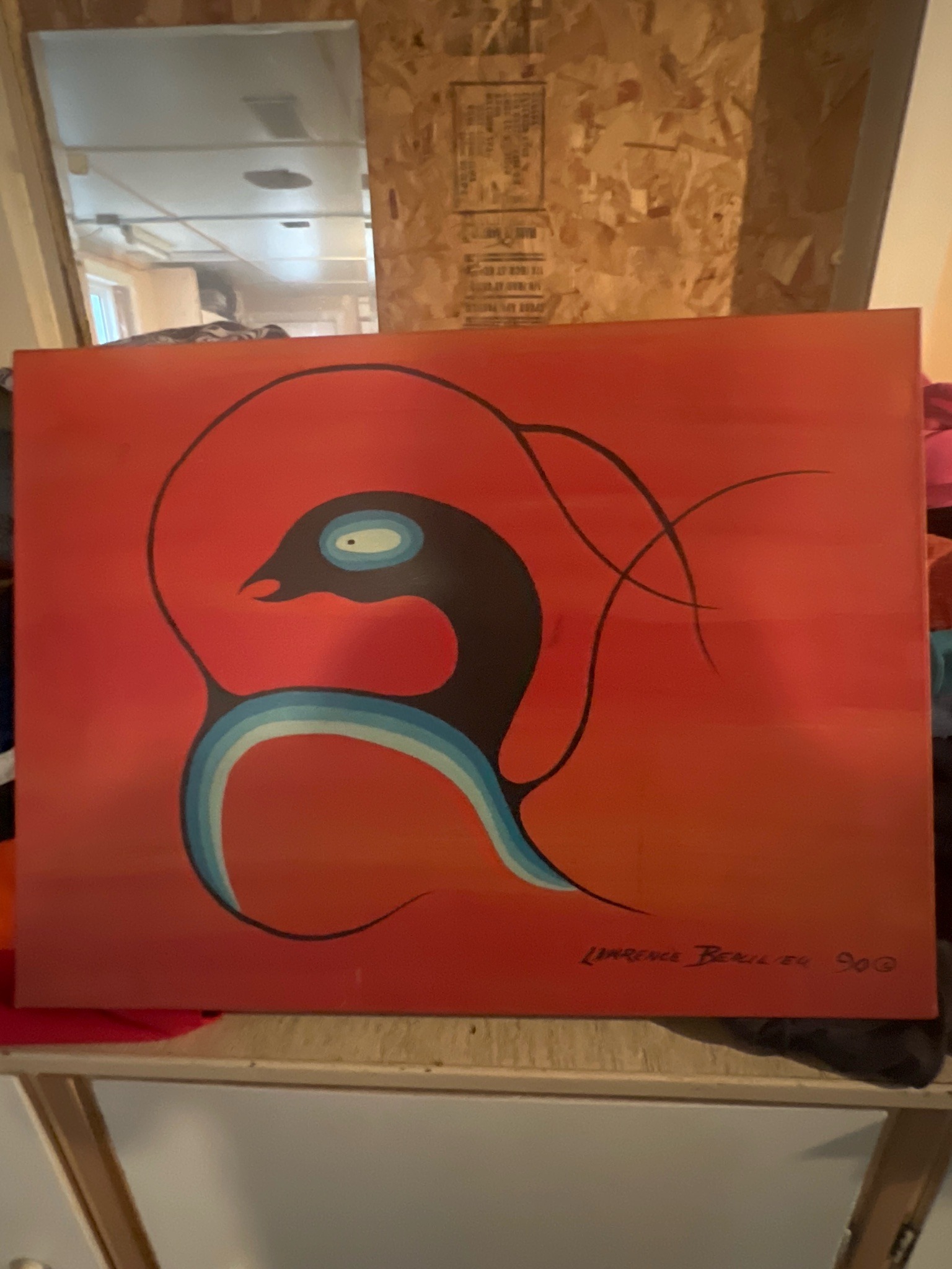 Submitted photo of Painting signed 'Lawrence Paul Yuxweluptun'