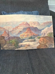 Grand Canyon Landscape Watercolor Painting
