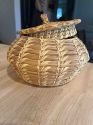 Tarahumara Handwoven Lidded Basket