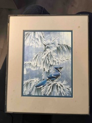 Robert Bateman "Frosty Morning - Blue Jay" Print