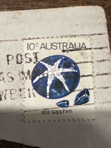Australian Star Sapphire Stamp