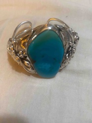 Sterling Silver and Turquoise Cuff Bracelet