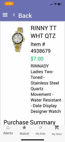 Rinnady Ladies Two-Toned Stainless Steel Quartz Watch with Date Display