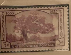 Charter Oak Tercentenary 3-cent Stamp