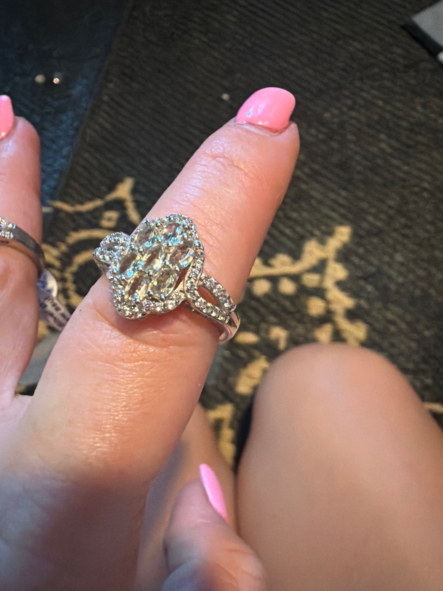 Submitted photo of Diamond cluster ring