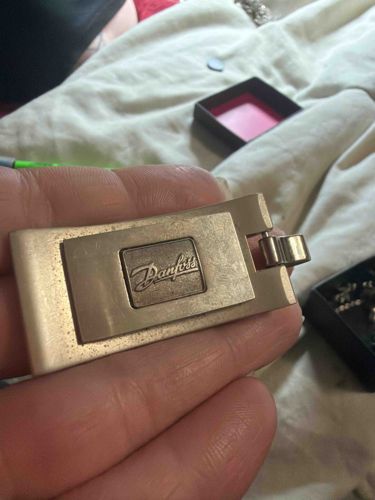 Vintage Danfoss Branded Metal Money Clip