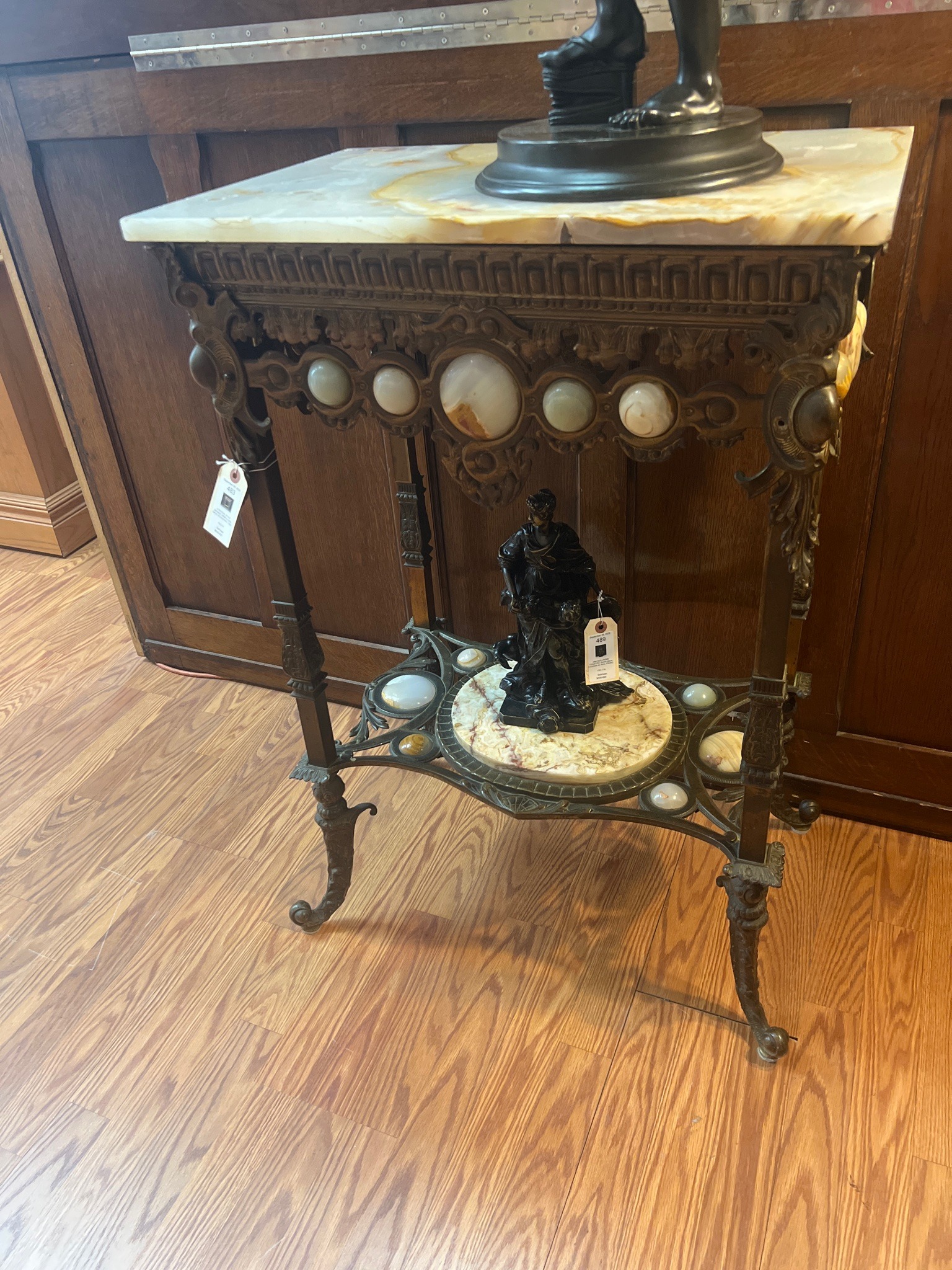 Submitted photo of Neoclassical style marble and bronze console table