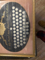 Framed 'The Fifty United States Quarter Dollar Collection'