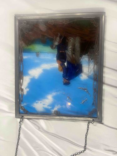 Nautical Themed Hand-Painted Stained Glass Suncatcher