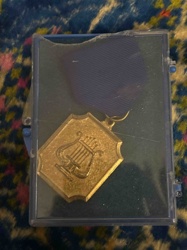 Lyre Music Award Medal in Case