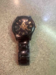 Masonic Symbol Dial Wristwatch