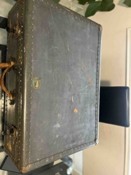Vintage Industrial Style Steamer Trunk / Suitcase