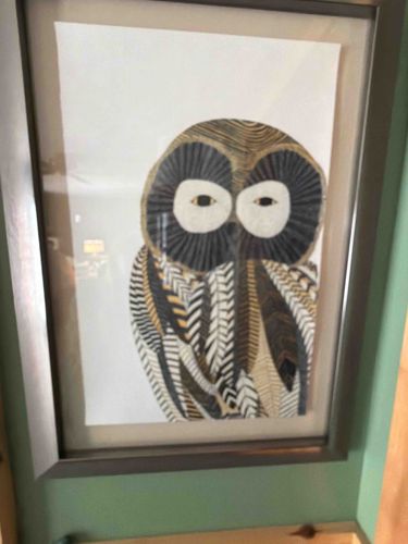 Stylized Owl Portrait by Laina Geetah