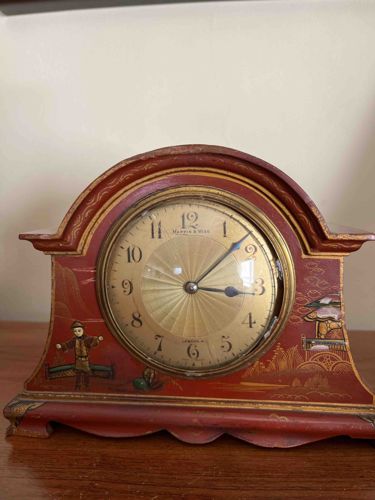 Mappin & Webb Chinoiserie Mantel Clock