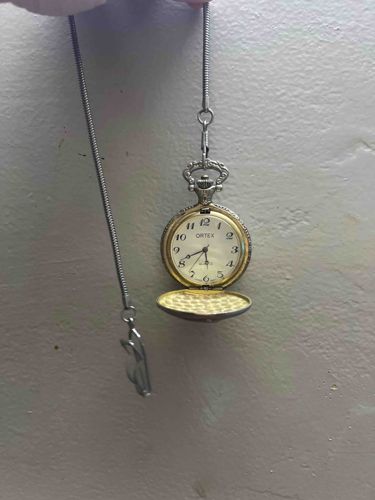 Ortex Quartz Pocket Watch with Snake Chain