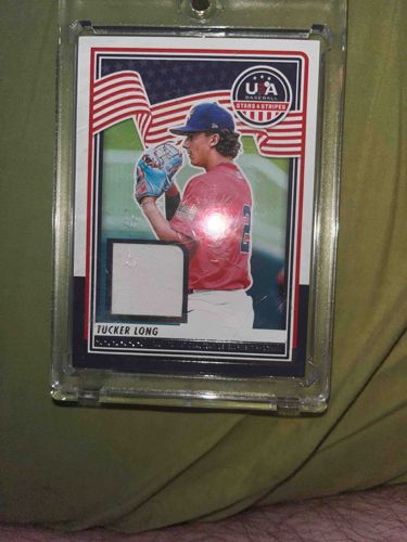Tucker Long 'Stars & Stripes' Baseball Relic Card