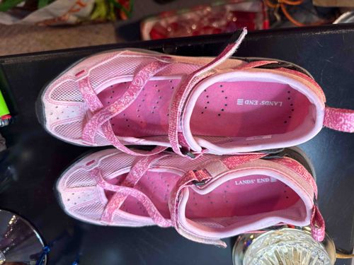 Lands' End Women's Pink Mesh Mary Jane Water Shoes