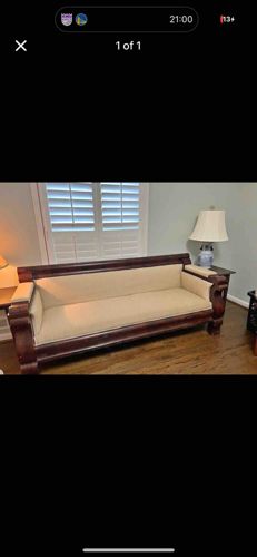 American Empire Style Mahogany Sofa