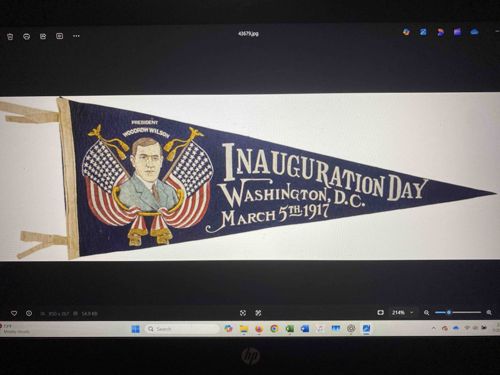 Woodrow Wilson 1917 Inauguration Pennant