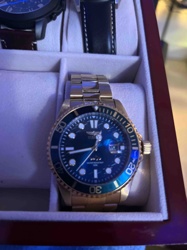 Invicta Pro Diver Gold-Toned Blue/Green Bezel Watch
