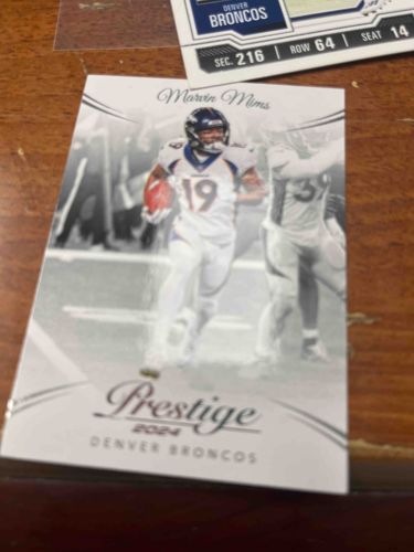 2024 Panini Prestige Marvin Mims Denver Broncos Football Card