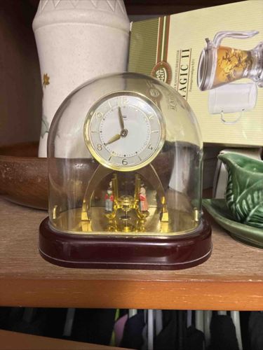 Anniversary Clock with Dome and Figures