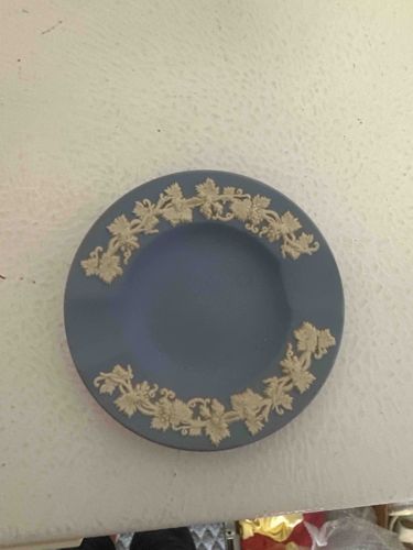 Wedgewood Jasperware Pin Dish with Grapevine Motif