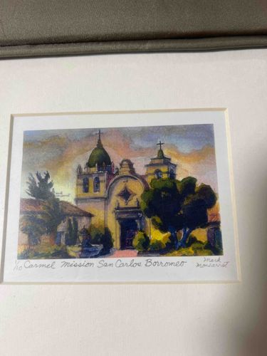 Carmel Mission San Carlos Borromeo Print by Mark Montserrat