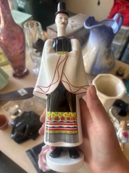 Folk Art Gentleman Figural Decanter